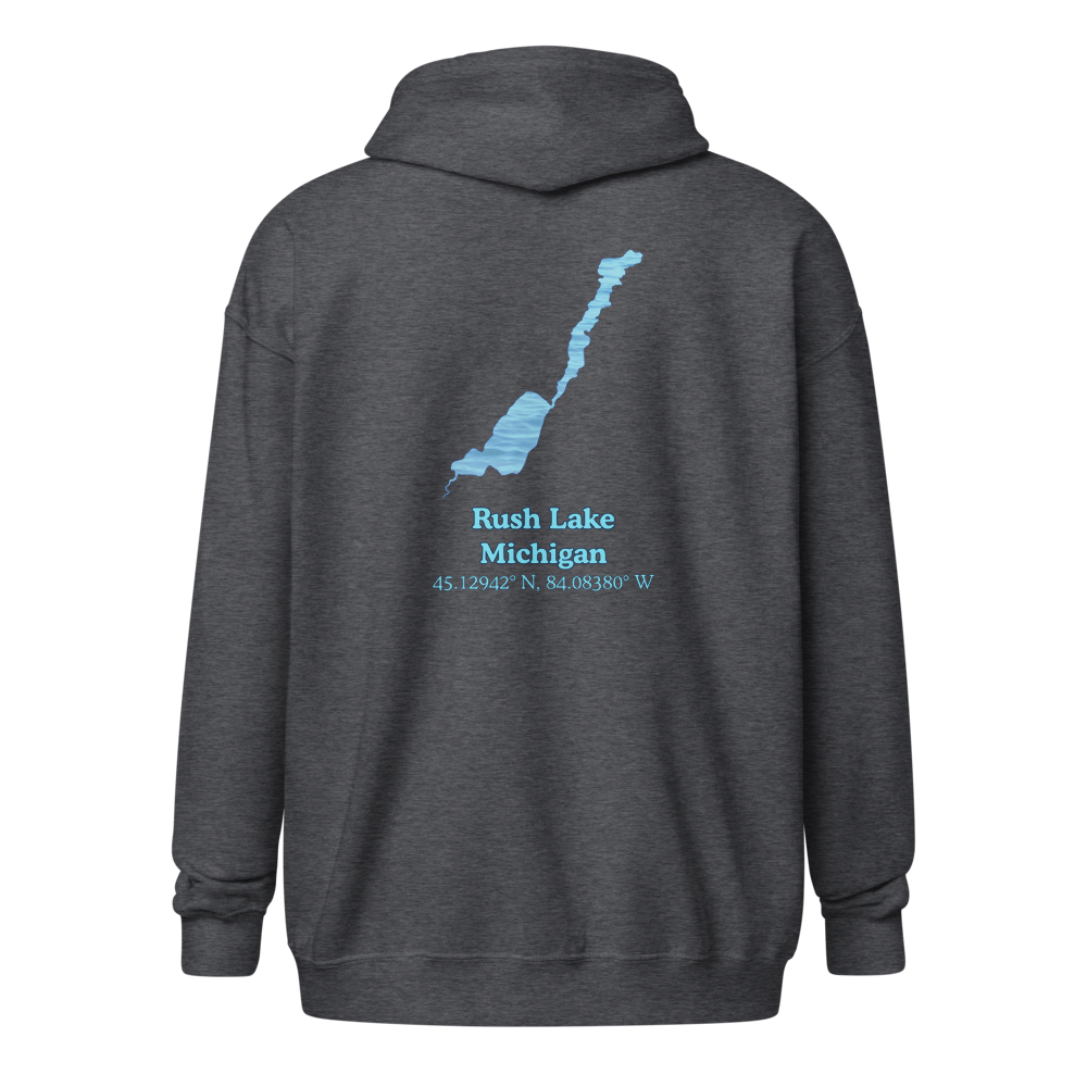 Rush Lake Unisex Zip Hoodie
