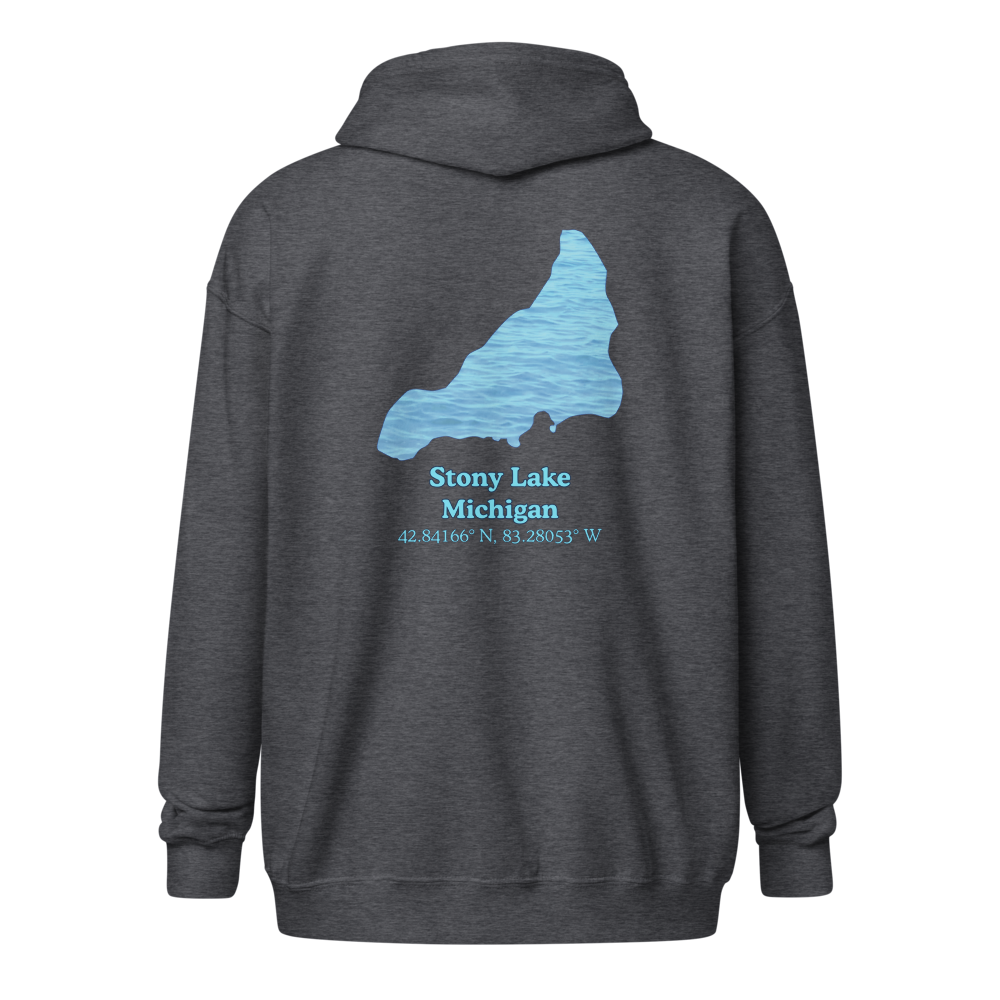 Stony Lake Unisex Zip Hoodie
