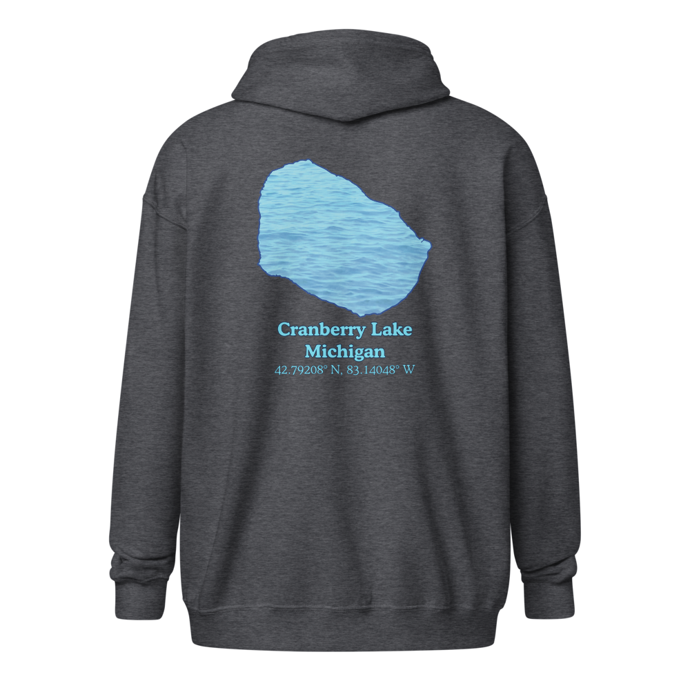 Cranberry Lake Unisex Zip Hoodie