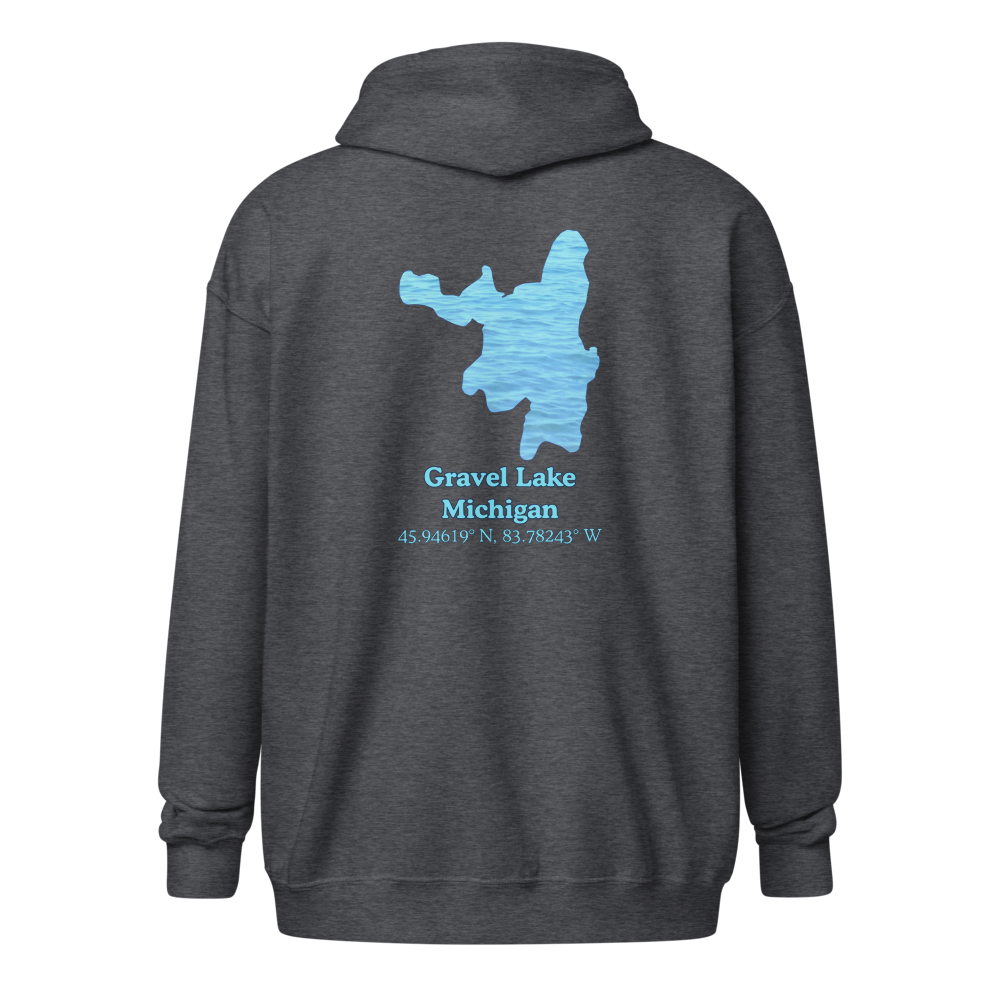 Gravel Lake Unisex Zip Hoodie