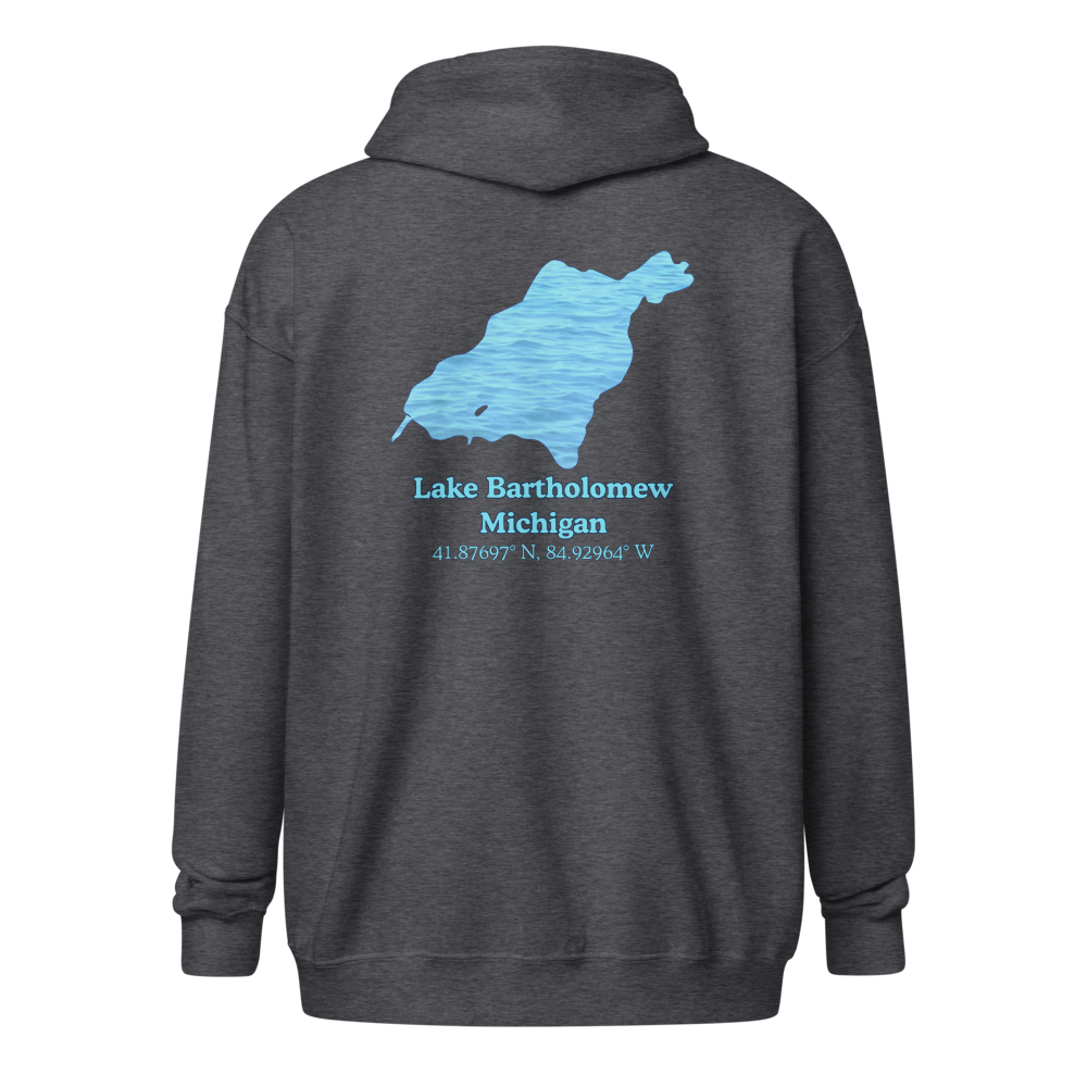 Lake Bartholomew Unisex Zip Hoodie