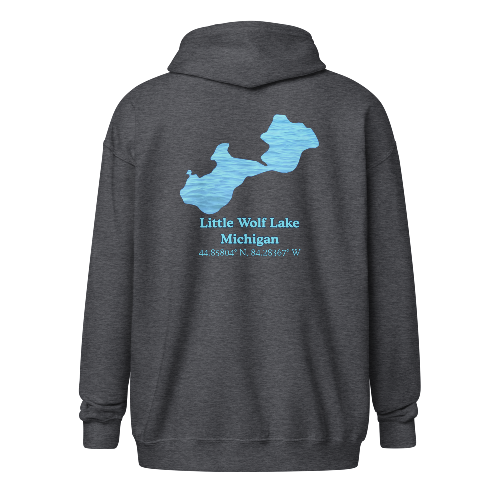 Little Wolf Lake Unisex Zip Hoodie