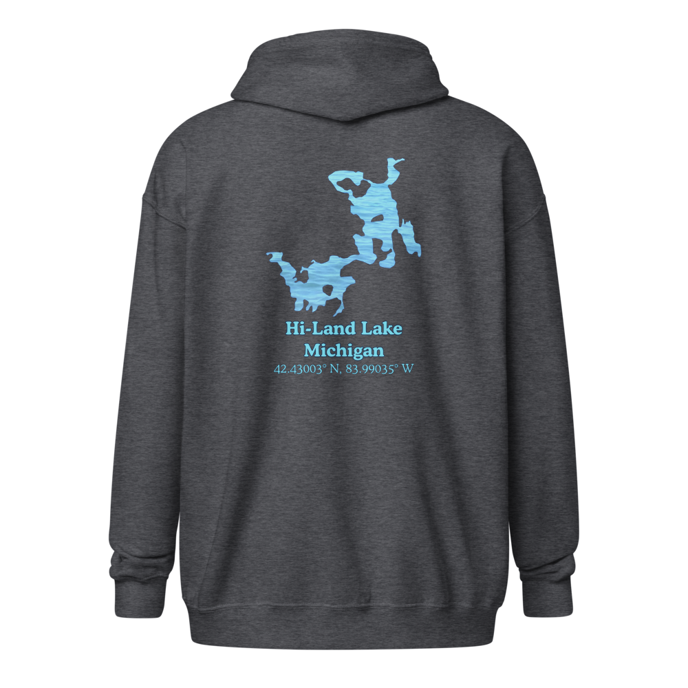 Hi-Land Lake Unisex Zip Hoodie