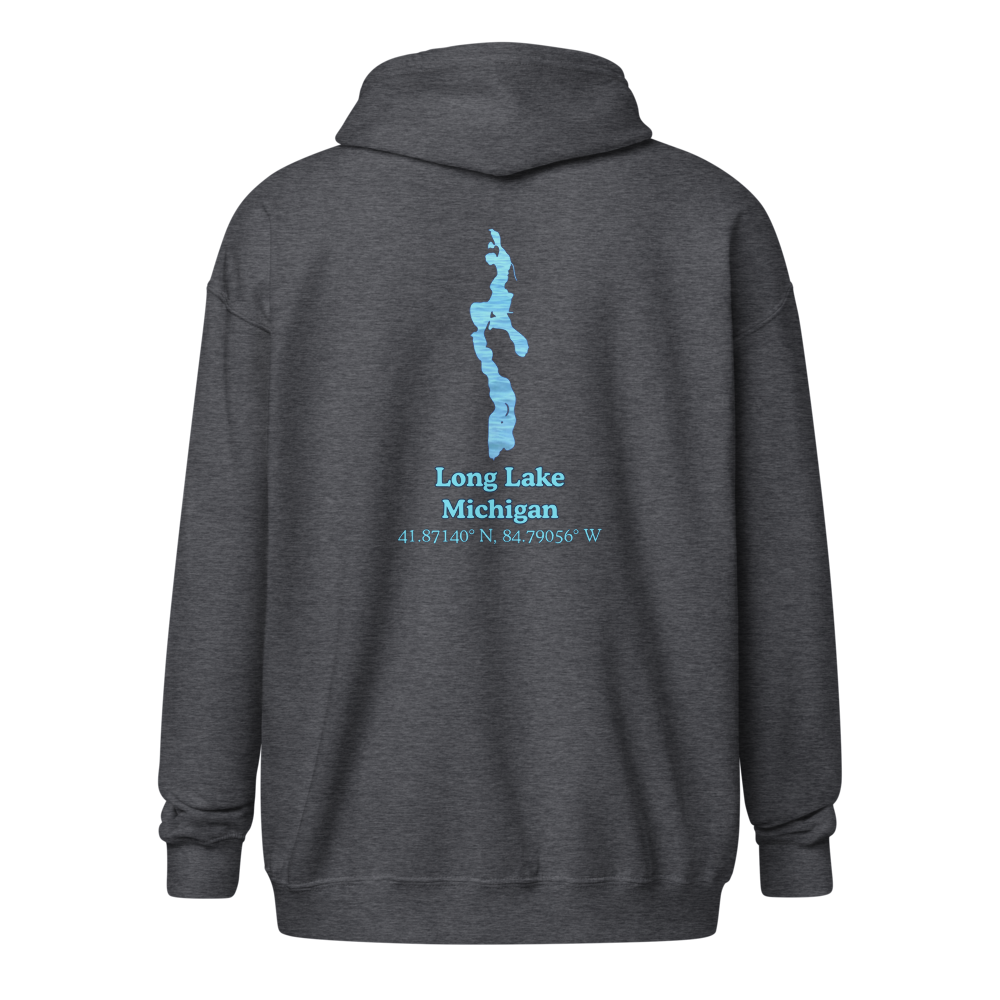 Long Lake Unisex Zip Hoodie