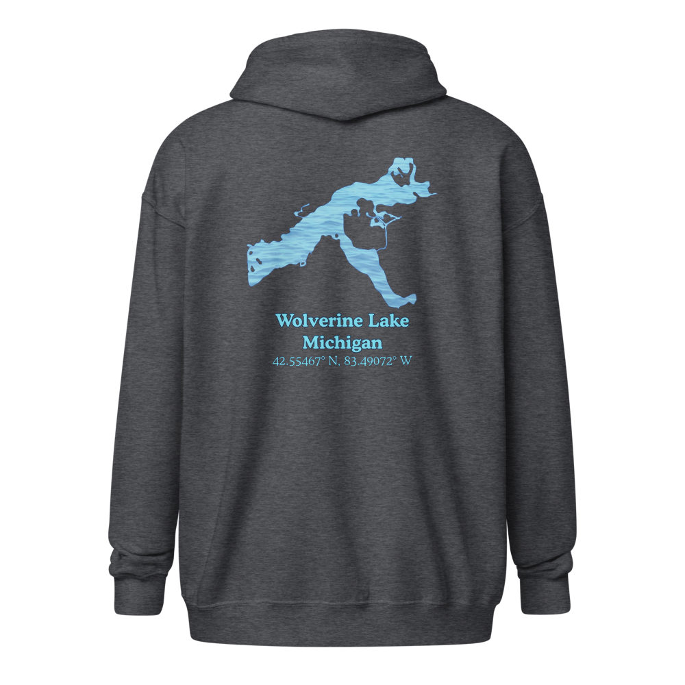 Wolverine Lake Unisex Zip Hoodie