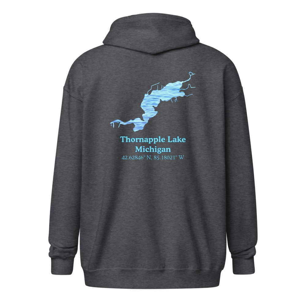 Thornapple Lake Unisex Zip Hoodie