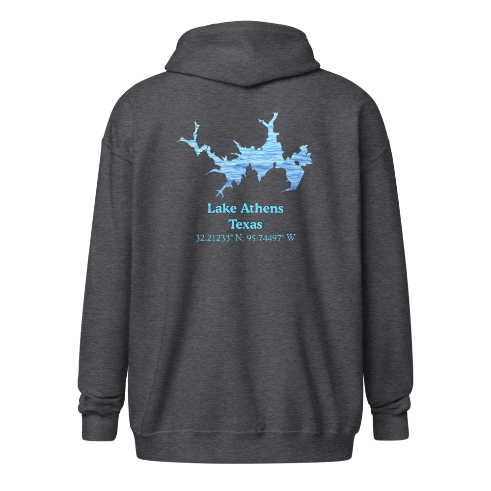 Lake Athens Unisex Zip Hoodie