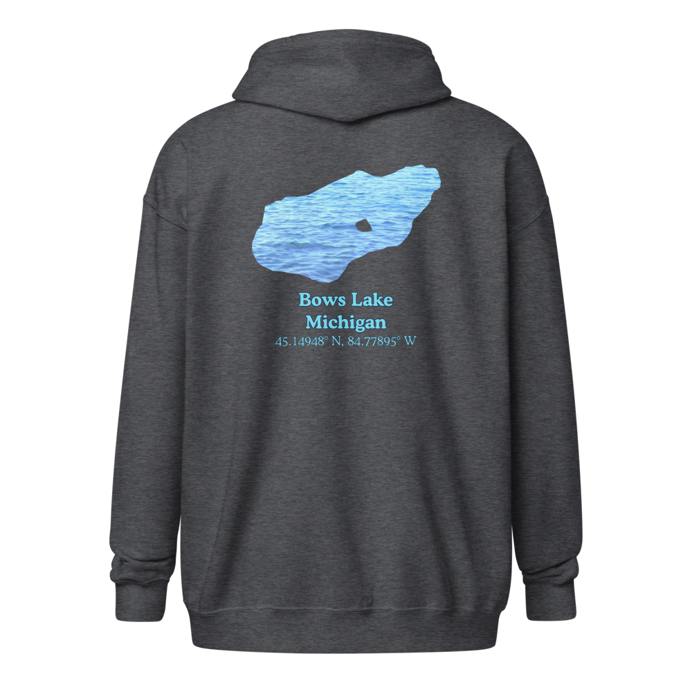 Bows Lake Unisex Zip Hoodie