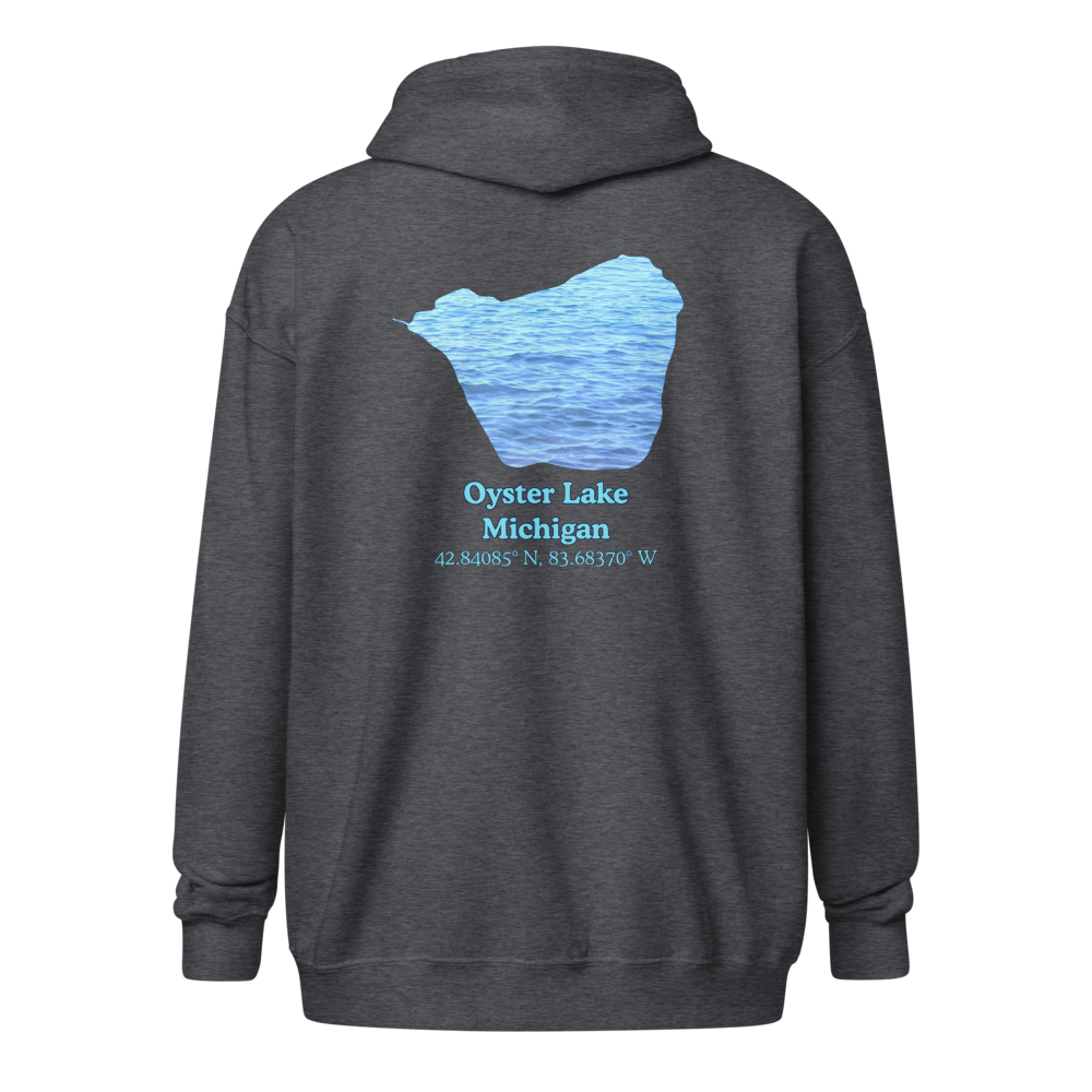 Oyster Lake Unisex Zip Hoodie