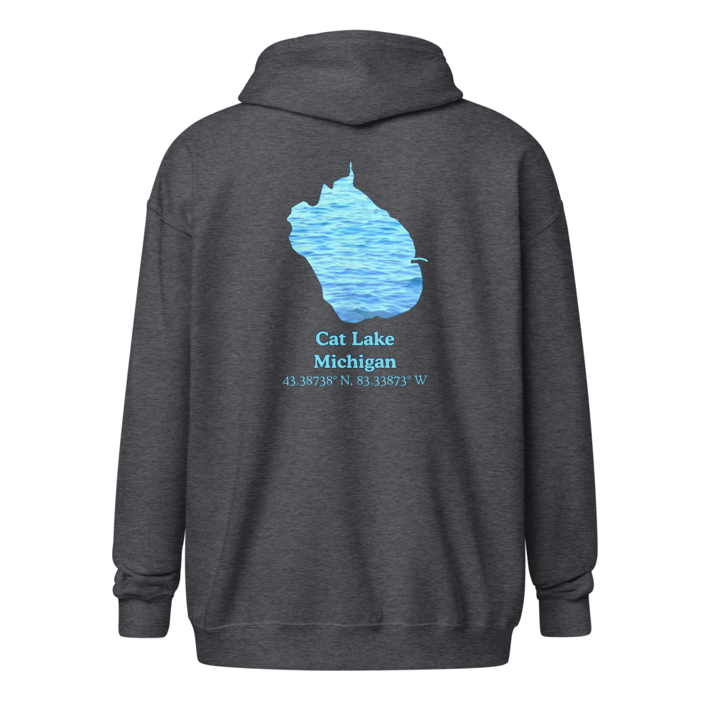 Cat Lake Unisex Zip Hoodie