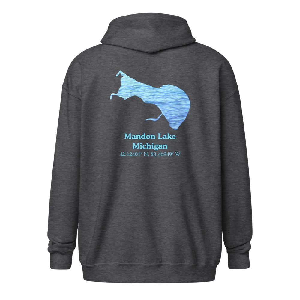 Mandon Lake Unisex Zip Hoodie