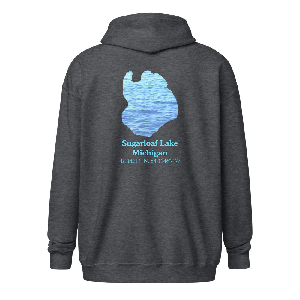 Sugarloaf Lake Unisex Zip Hoodie