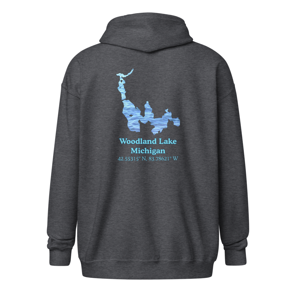 Woodland Lake Unisex Zip Hoodie