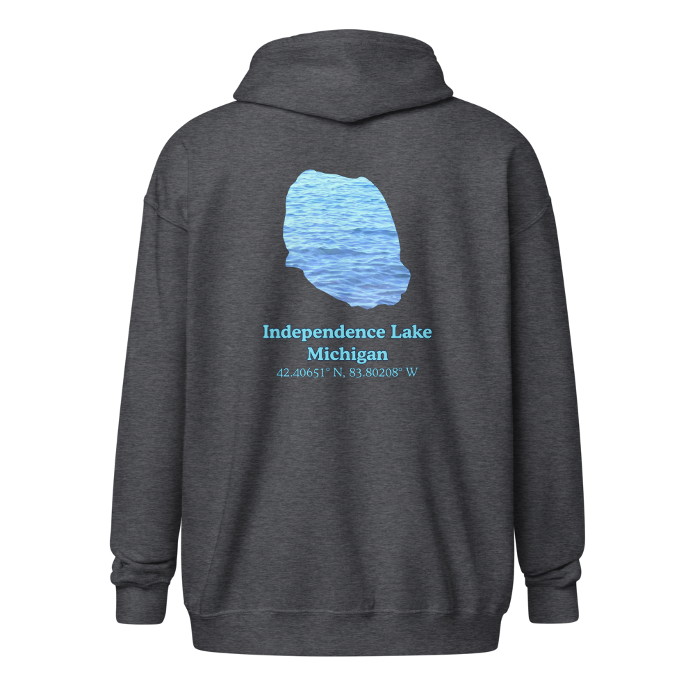 Independence Lake Unisex Zip Hoodie