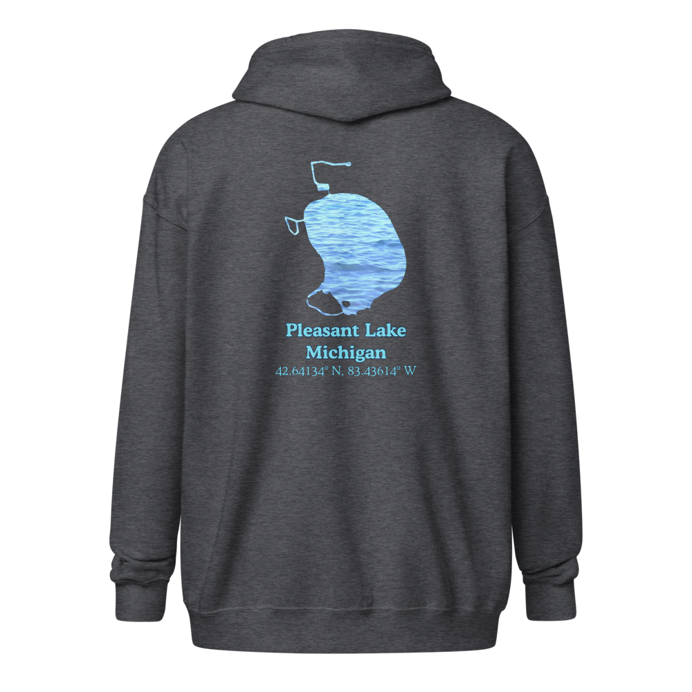 Pleasant Lake Unisex Zip Hoodie