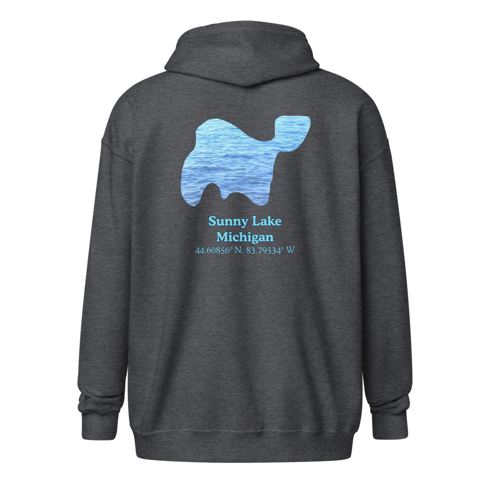 Sunny Lake Unisex Zip Hoodie