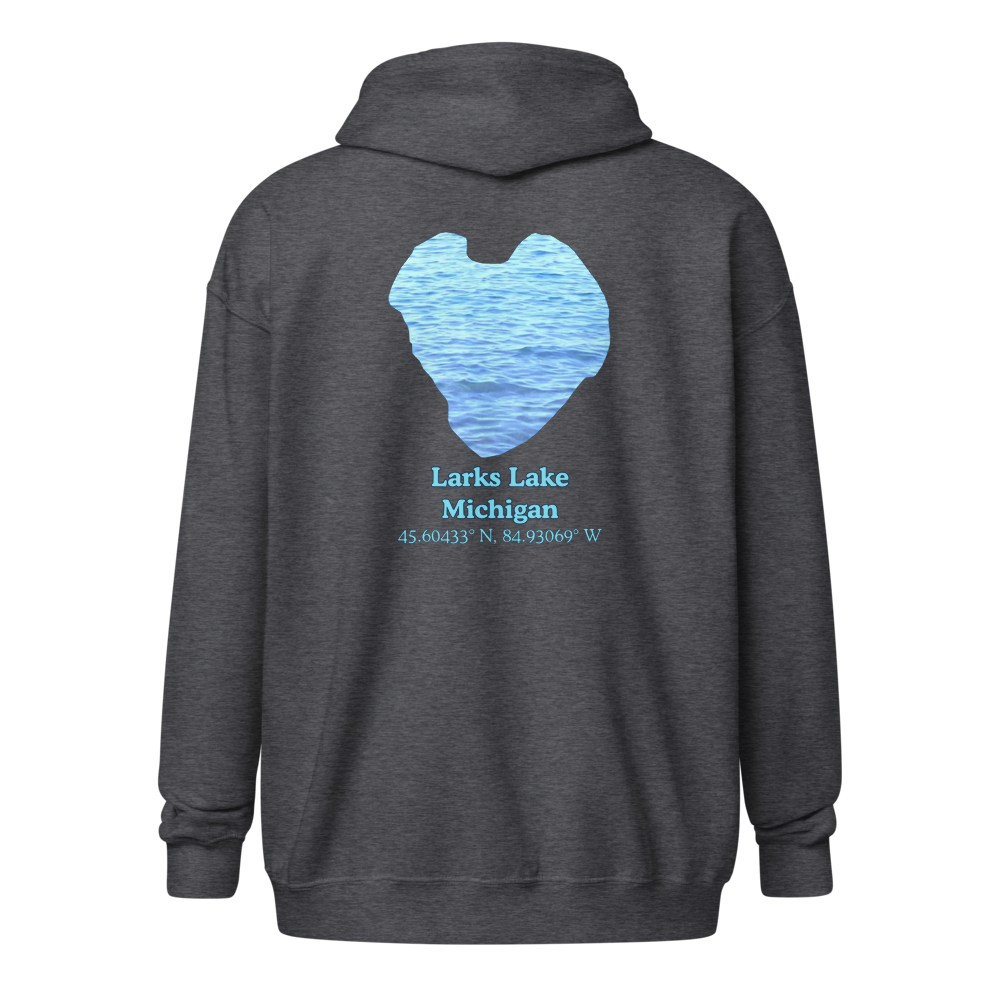 Larks Lake Unisex Zip Hoodie