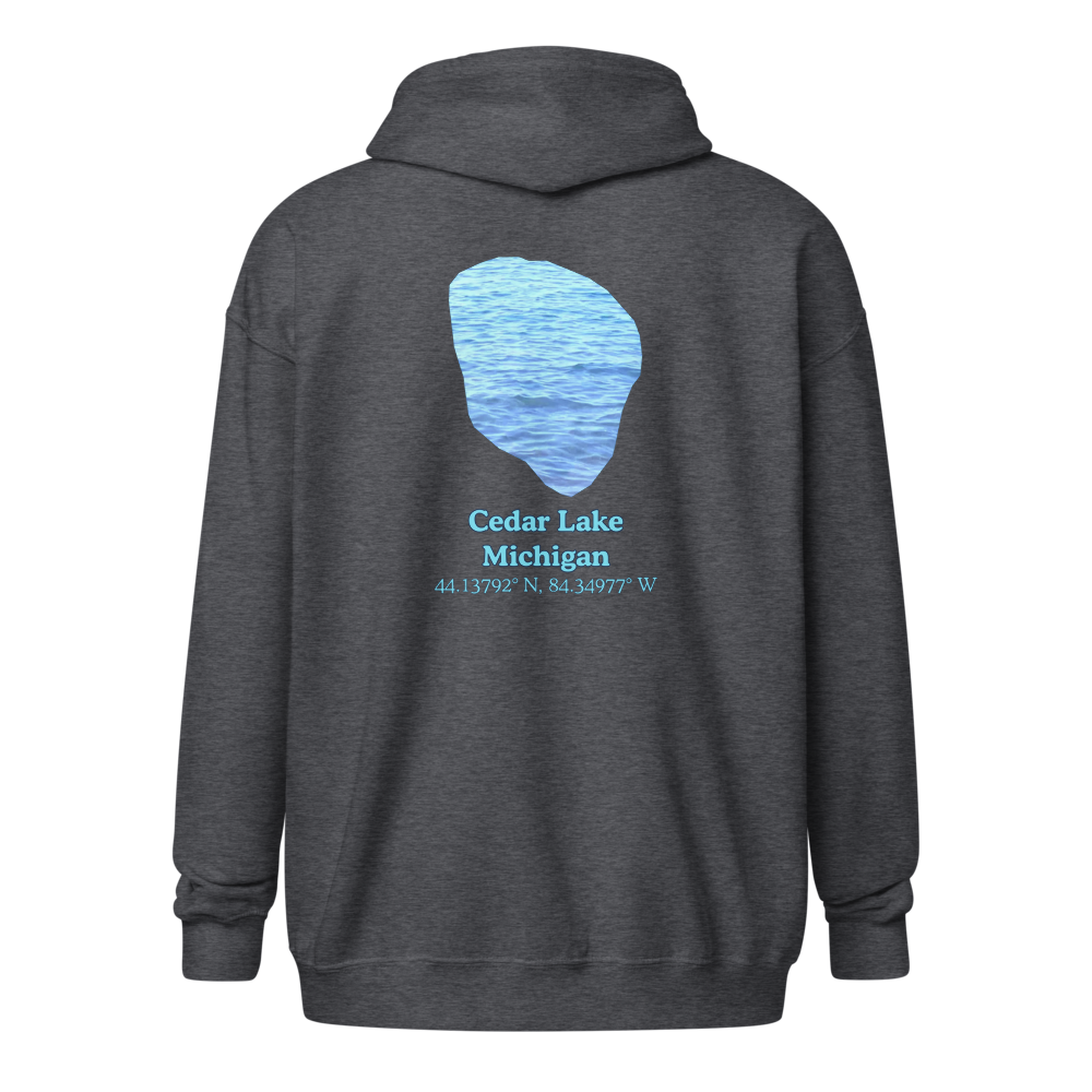 Cedar Lake Unisex Zip Hoodie