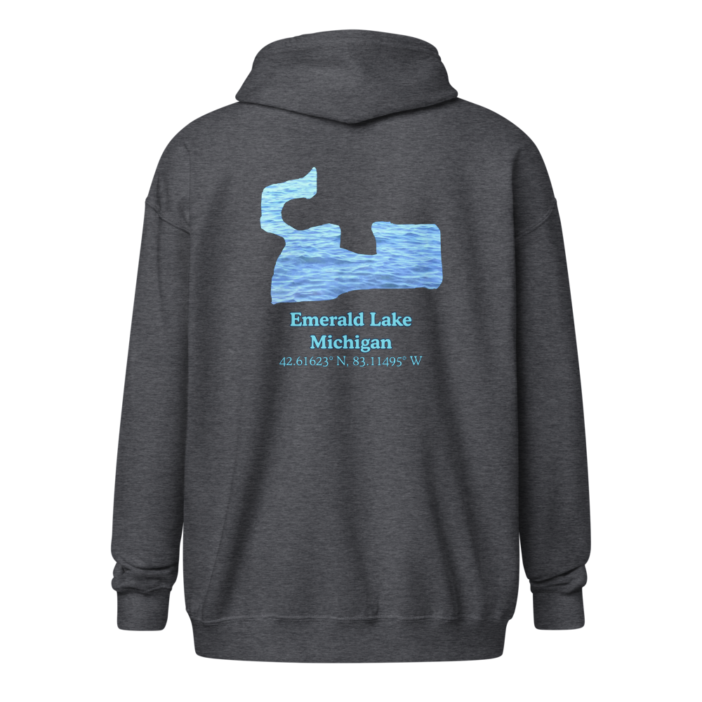 Emerald Lake Unisex Zip Hoodie