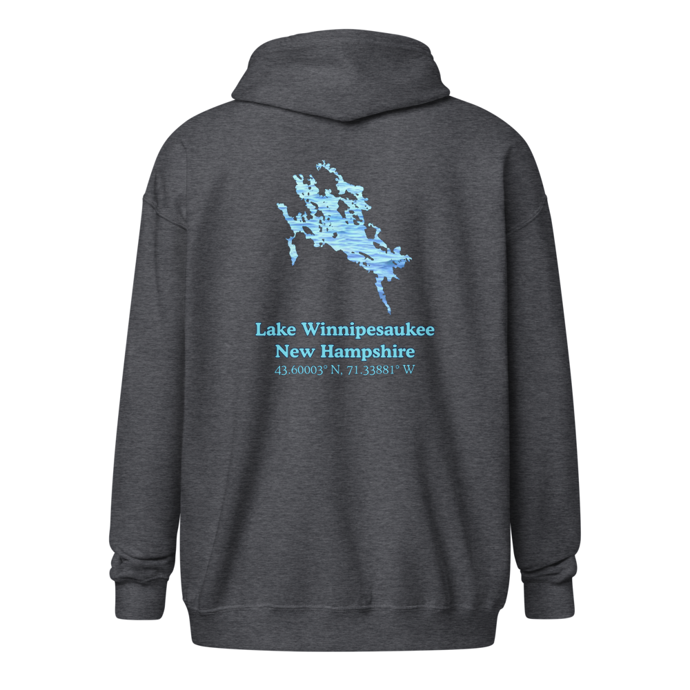 Lake Winnipesaukee Unisex Zip Hoodie