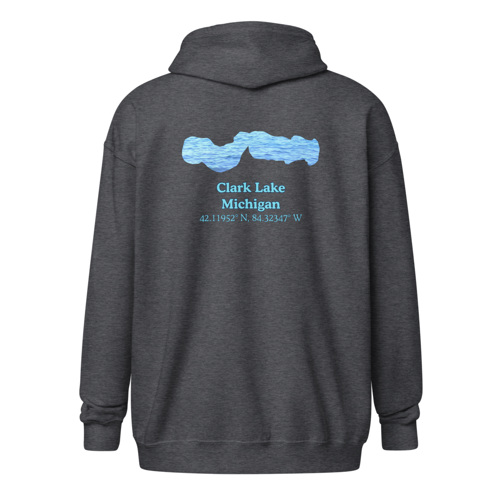 Clark Lake Unisex Zip Hoodie