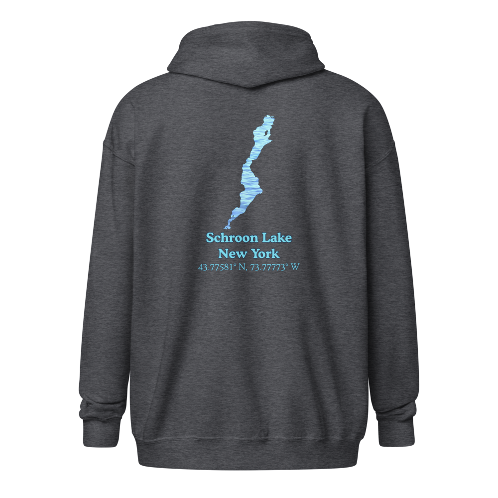 Schroon Lake Unisex Zip Hoodie