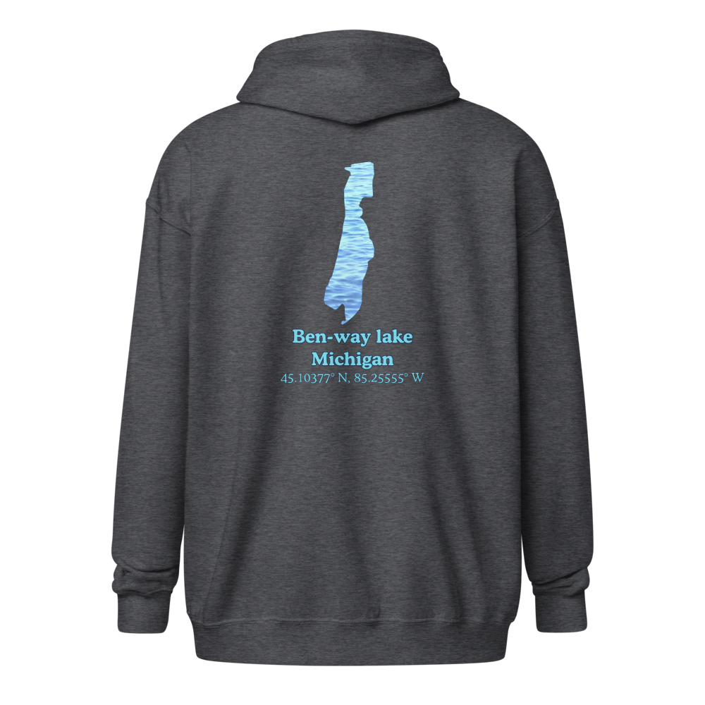 Ben-way lake Unisex Zip Hoodie