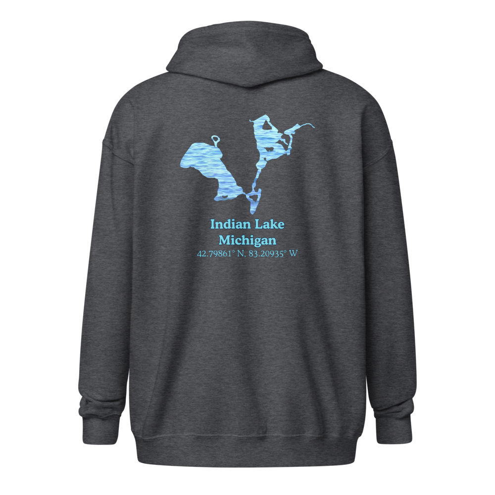Indian Lake Unisex Zip Hoodie