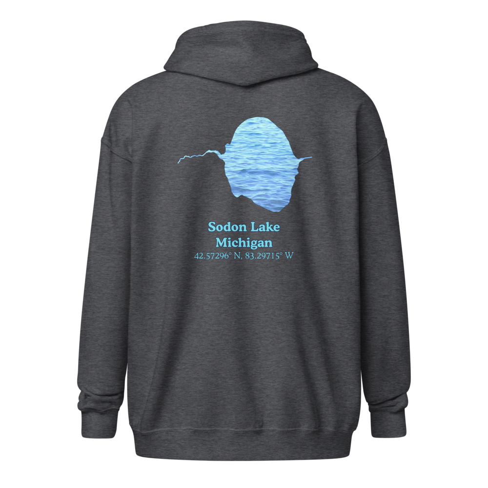 Sodon Lake Unisex Zip Hoodie
