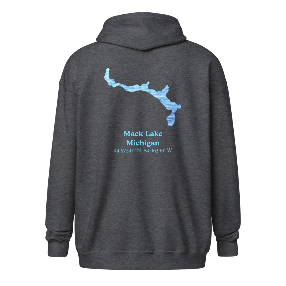 Mack Lake Unisex Zip Hoodie