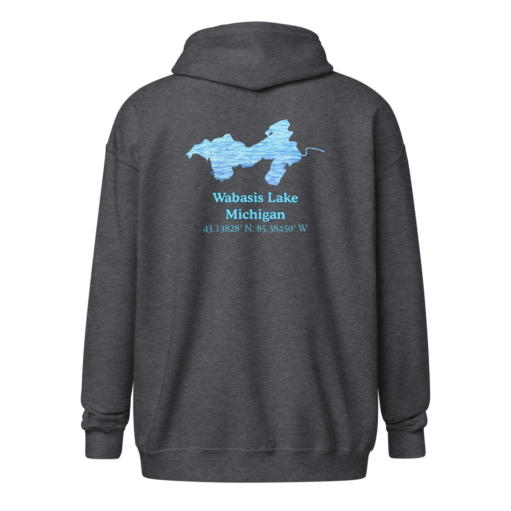 Wabasis Lake Unisex Zip Hoodie