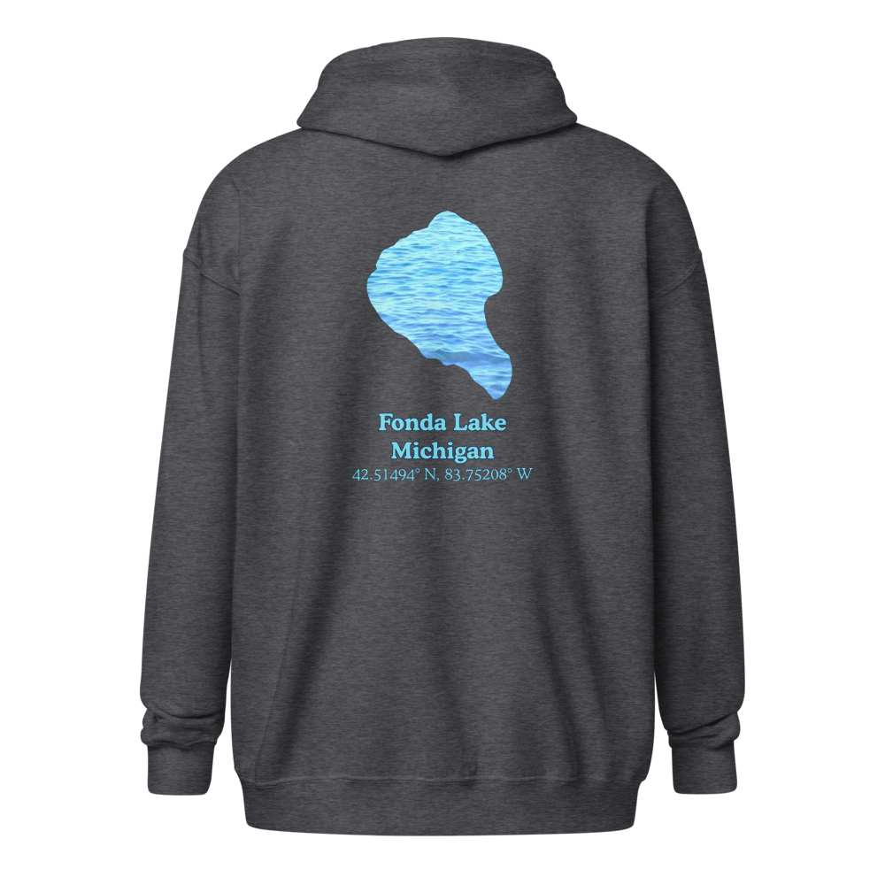 Fonda Lake Unisex Zip Hoodie