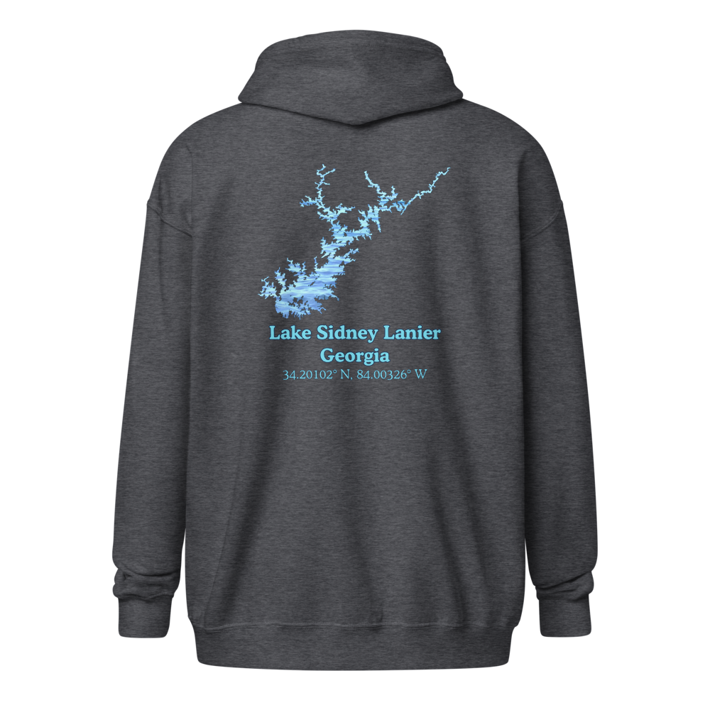Lake Sidney Lanier Unisex Zip Hoodie