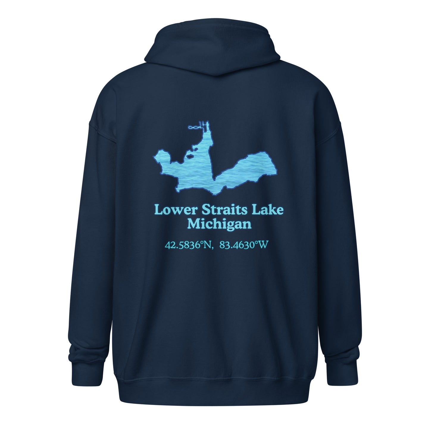 {Lake} Unisex Zip Hoodie