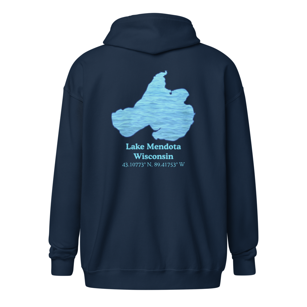Lake Mendota Unisex Zip Hoodie