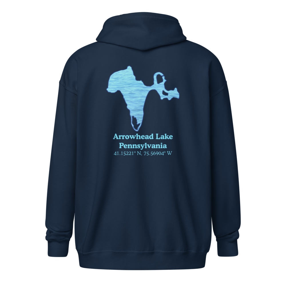 Arrowhead Lake Unisex Zip Hoodie