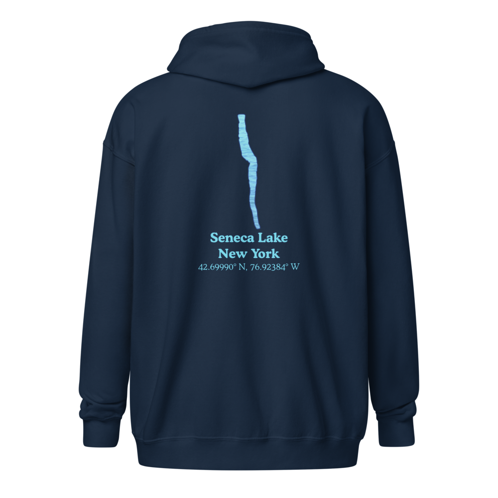 Seneca Lake Unisex Zip Hoodie