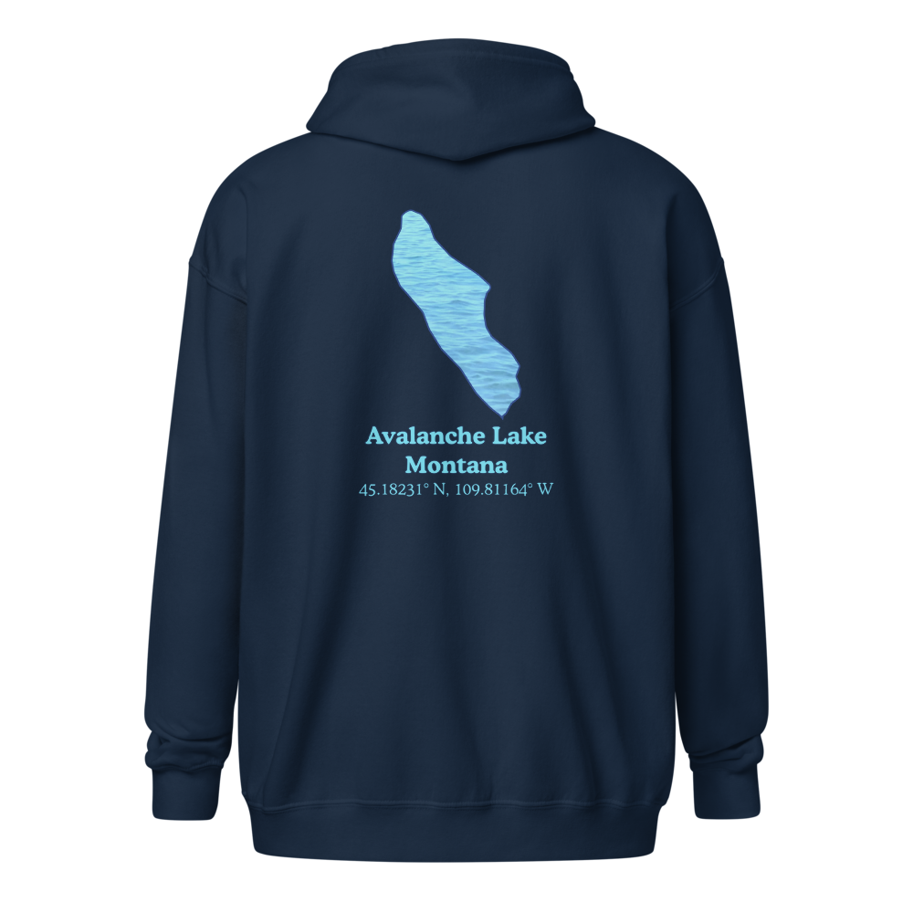 Avalanche Lake Unisex Zip Hoodie