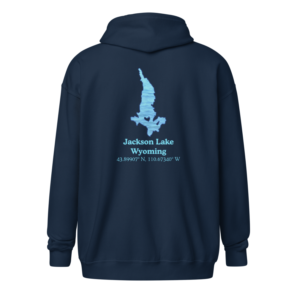 Jackson Lake Unisex Zip Hoodie