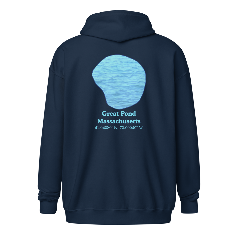 Great Pond Unisex Zip Hoodie