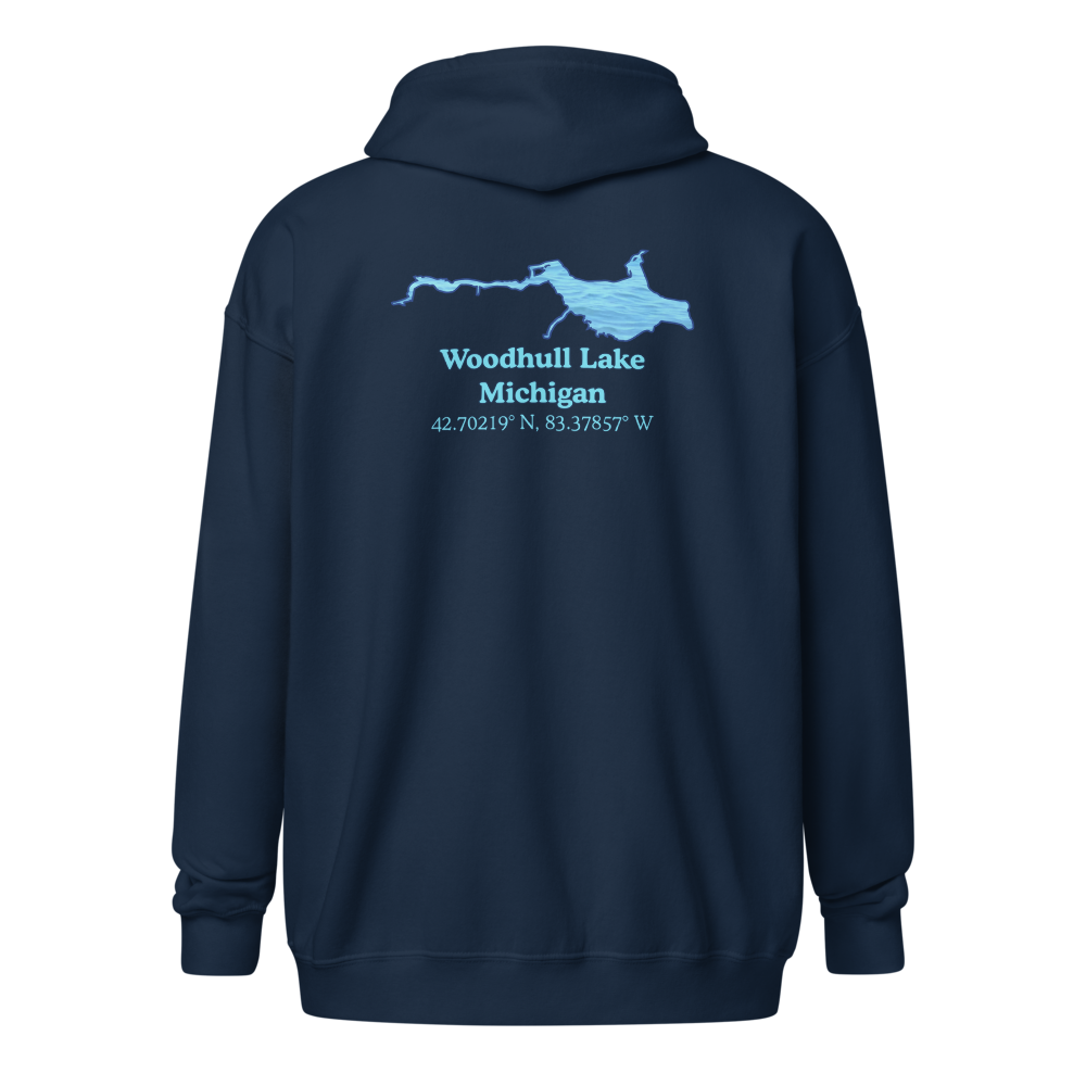 Woodhull Lake Unisex Zip Hoodie