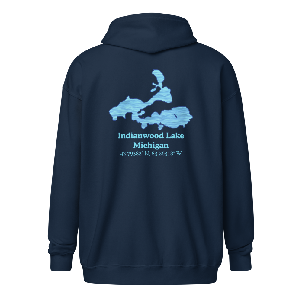 Indianwood Lake Unisex Zip Hoodie