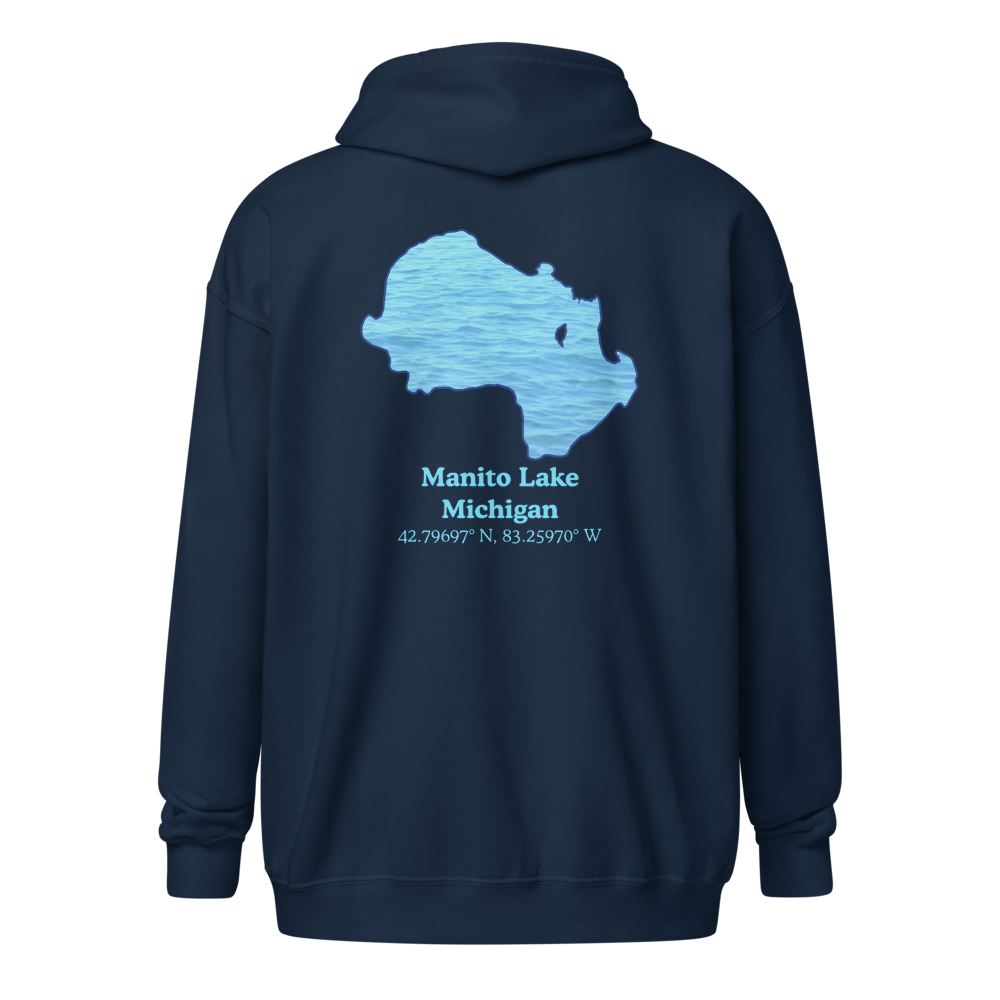 Manito Lake Unisex Zip Hoodie