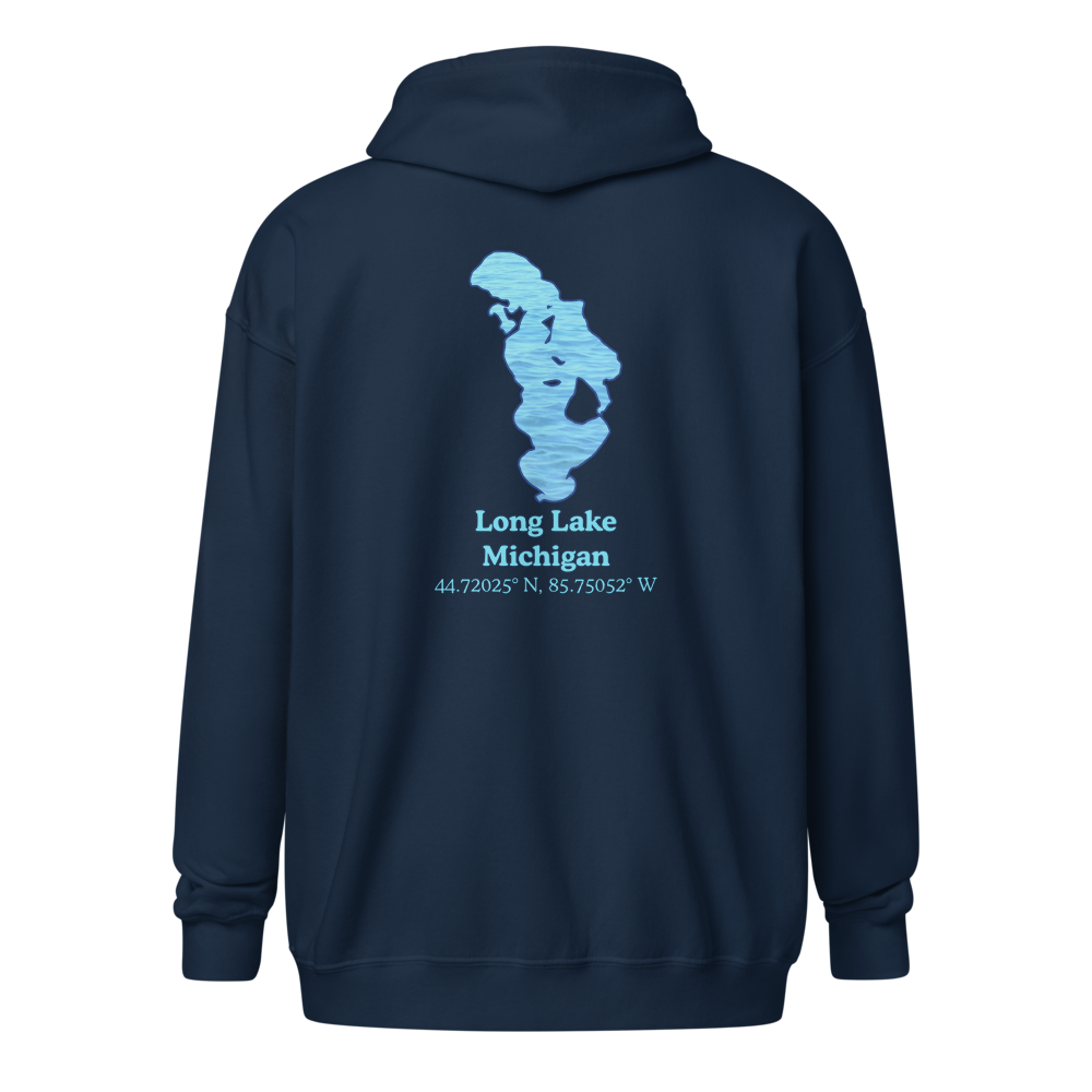 Long Lake Unisex Zip Hoodie