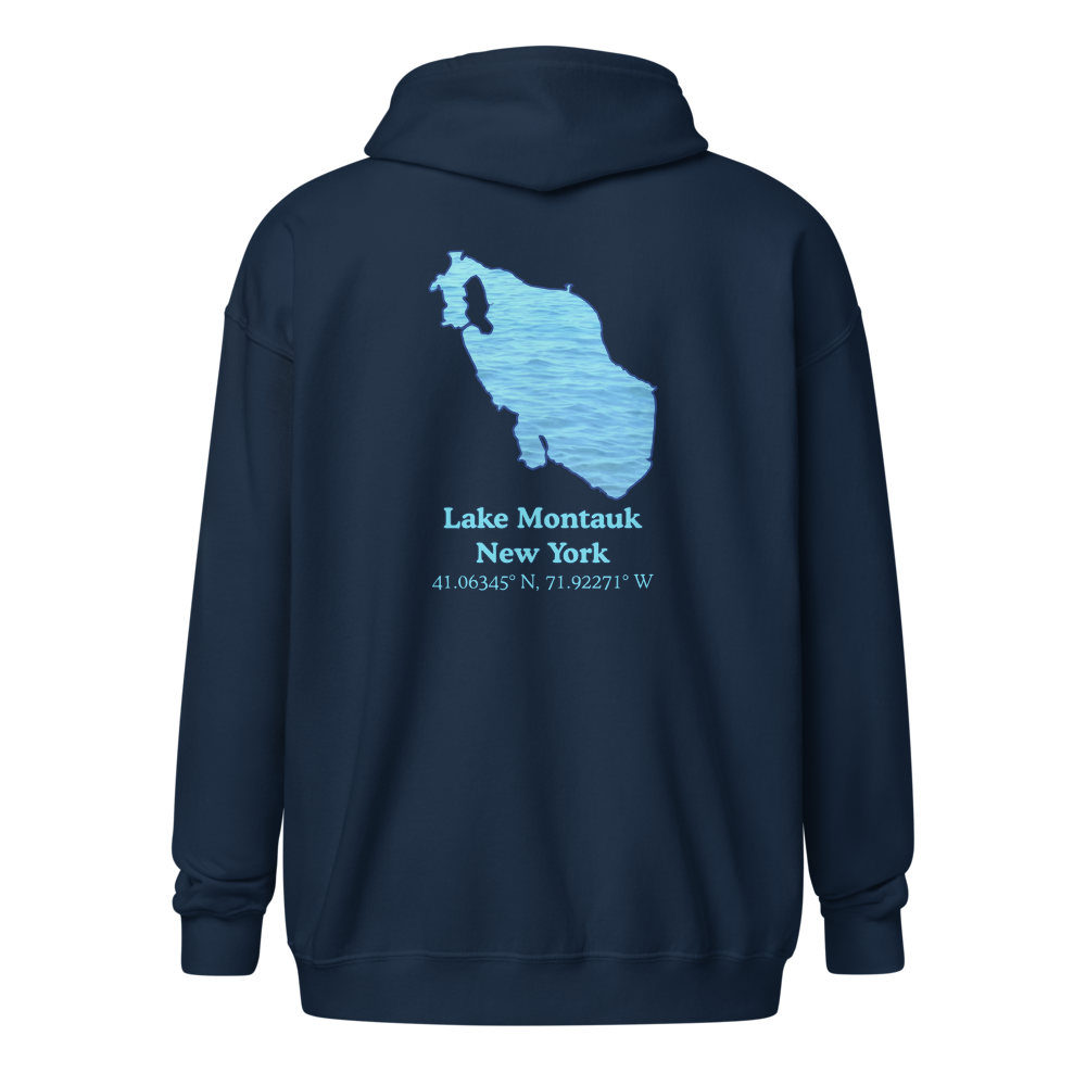 Lake Montauk Unisex Zip Hoodie