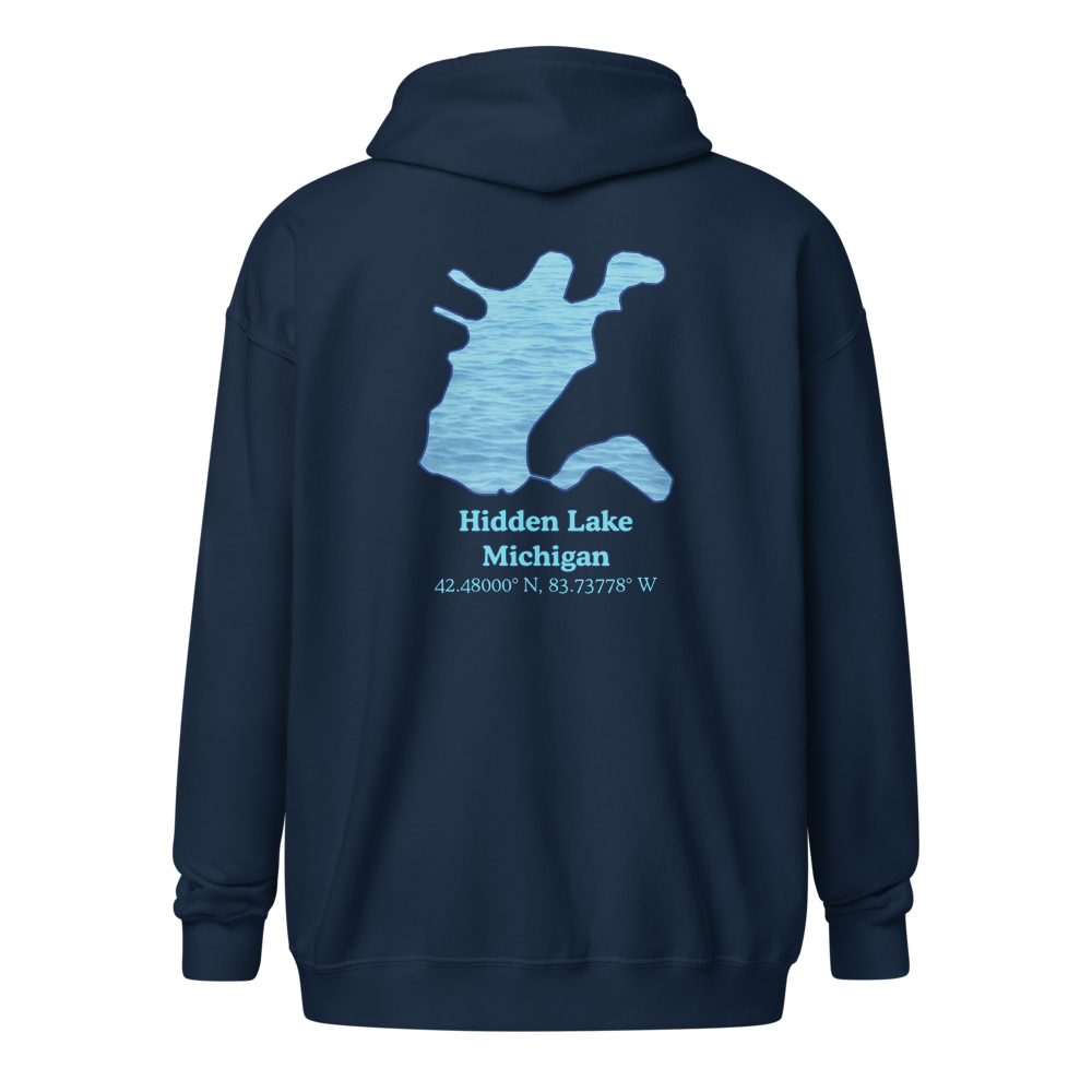 Hidden Lake Unisex Zip Hoodie