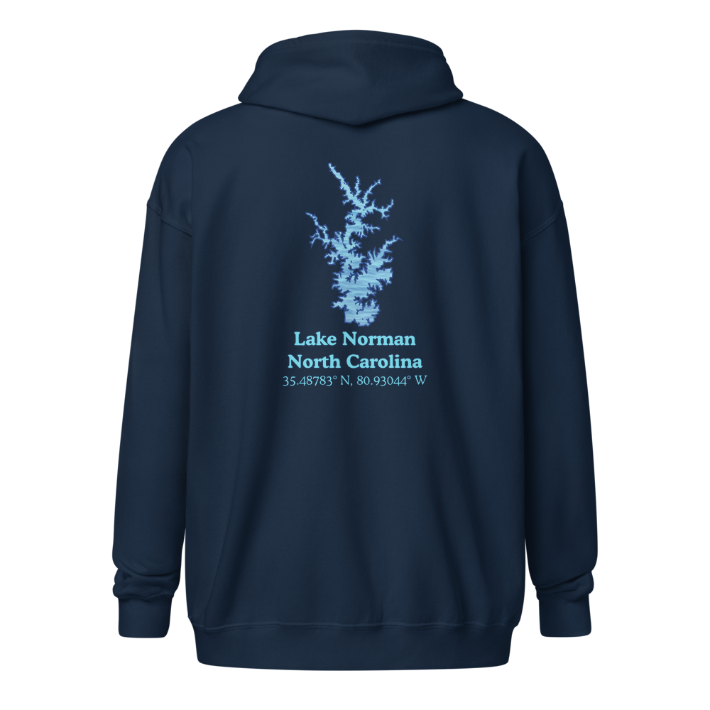 Lake Norman Unisex Zip Hoodie