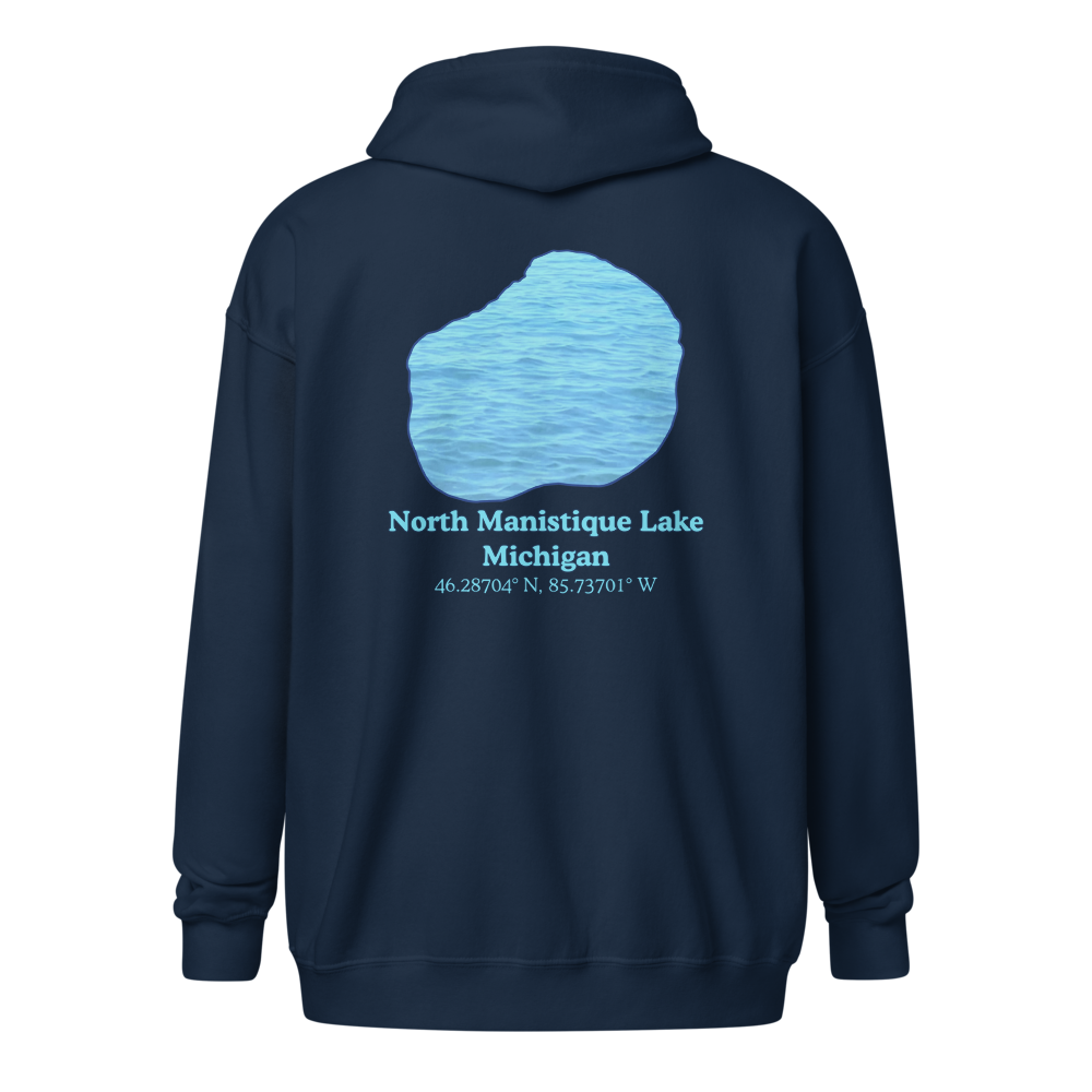 North Manistique Lake Unisex Zip Hoodie