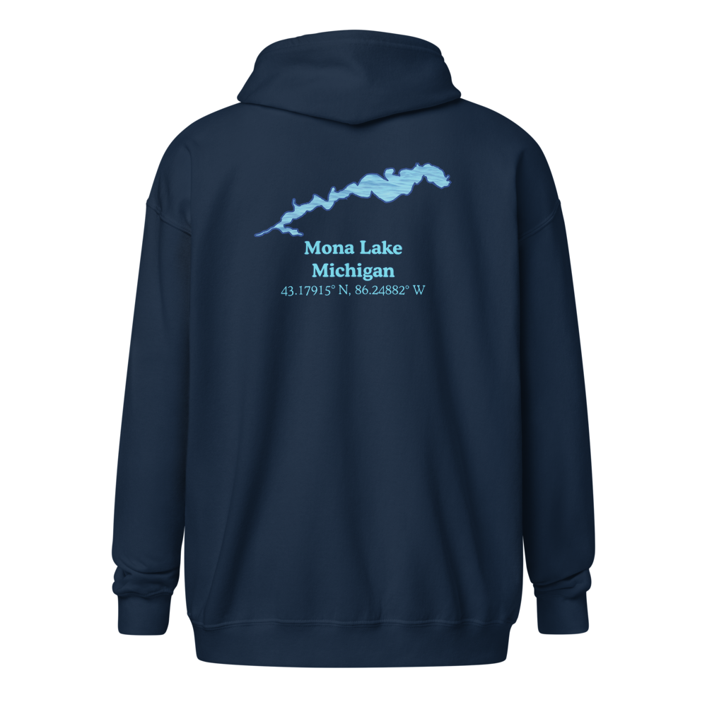 Mona Lake Unisex Zip Hoodie