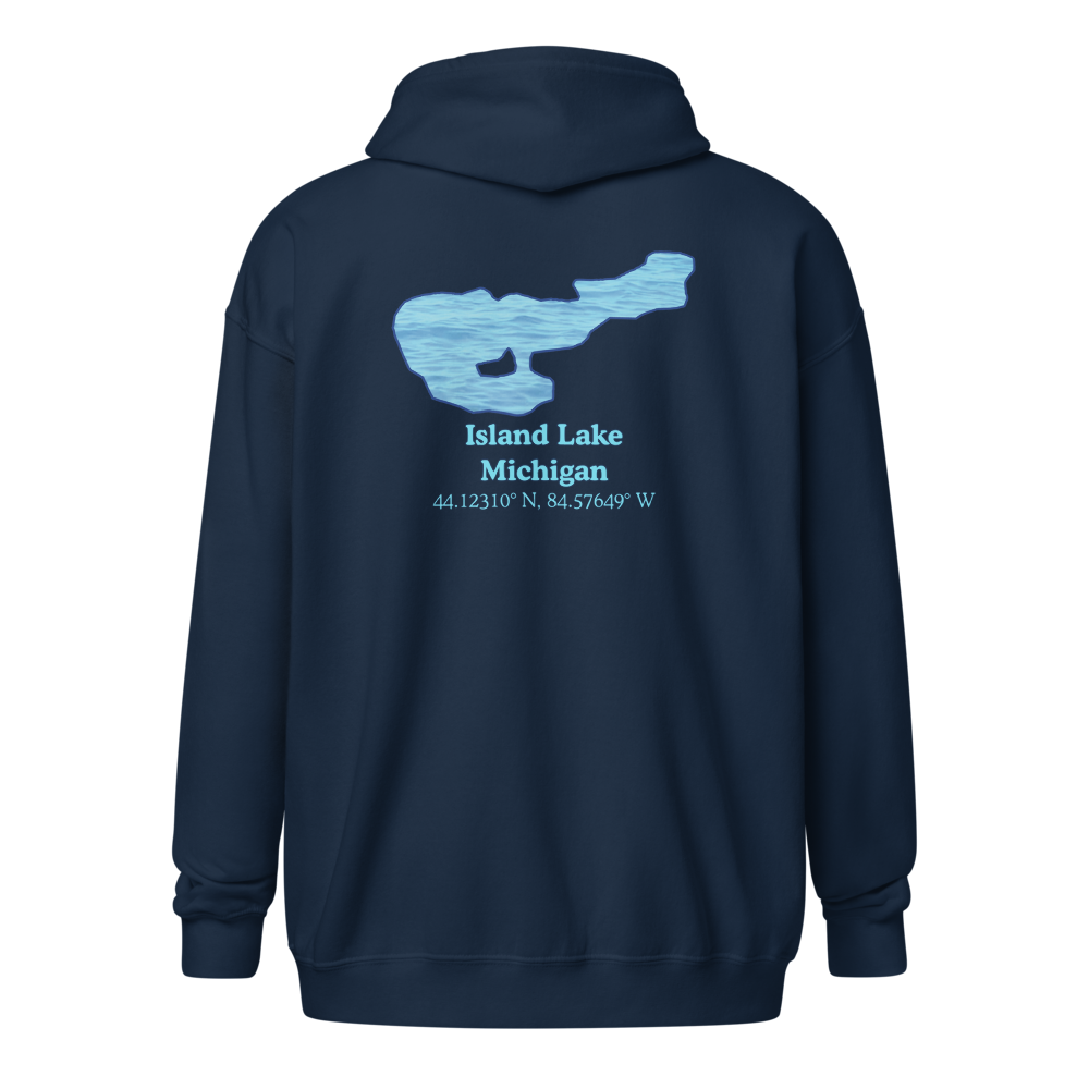 Island Lake Unisex Zip Hoodie